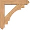 Ekena Millwork Merced Arts and Crafts Smooth Bracket w/ Offset Brace, Western Red Cedar, 7 1/2"W x 36"D x 36"H BKT0806X36X36MRC03SWR - alternate 3